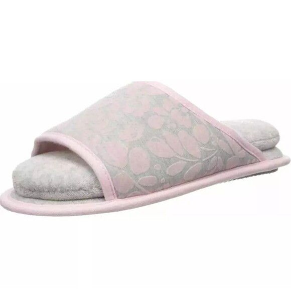 Dearfoams Cloud Step Slippers Women’s XL 11-12 Slide Chalk Pink Washable Comfort - Picture 4 of 13